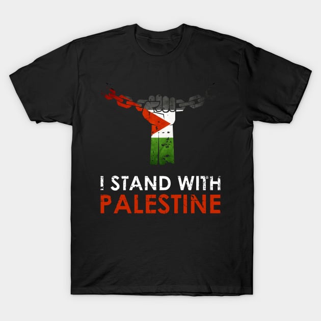 I Stand With Palestine - Free Palestinian And Stop Killing T-Shirt by mangobanana